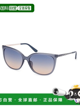 自营Guess Resin Women's Sunglasses - blue 美国奥莱直发