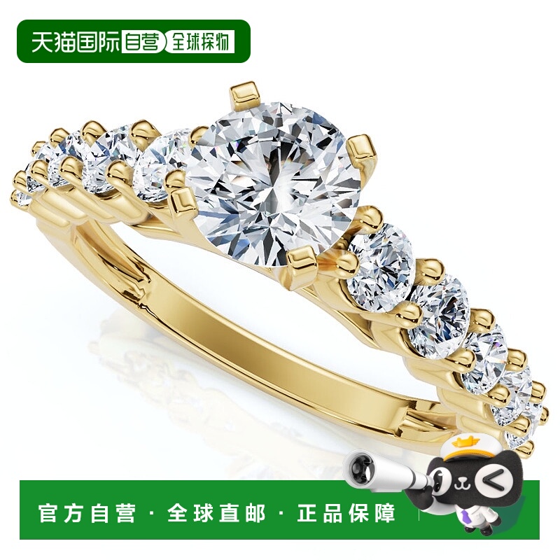 自营 pompeii32 1/5 克拉实验室培育钻石订婚戒指，镶嵌白金、黄