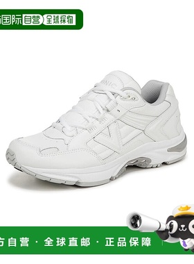 自营 Vionic女式23Walk 2.0运动鞋-白色蒸汽皮革网布-白色 美国奥