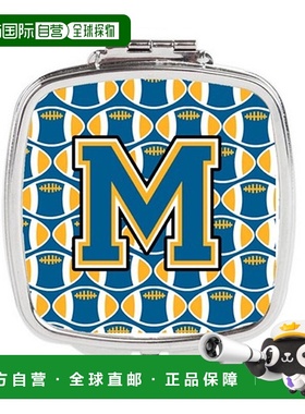 自营 Carolines Treasures CJ1077-MSCM 字母 M 足球蓝色和正品