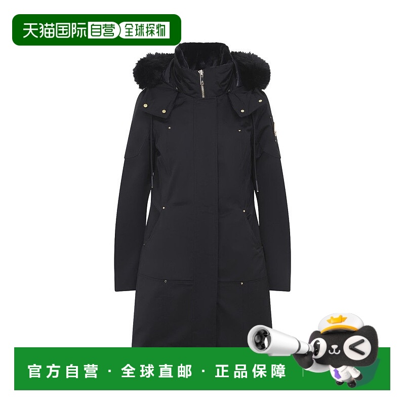 自营moose knucklesBlack Stirling Gold Parka - black 美国奥莱