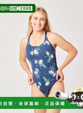 自营Women's Carve Designs Beacon Swimsuit Bouquet Scoop Neck