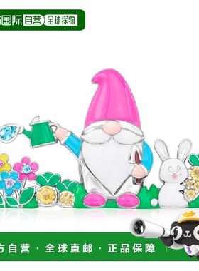 自营Ross-Simons Multi-Gemstone Garden Gnome Pin With Multico