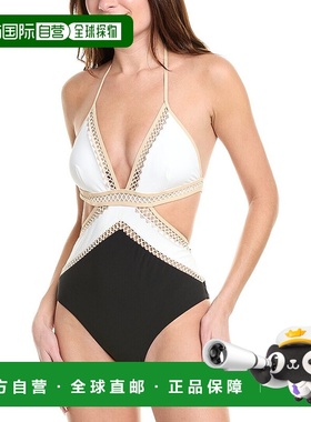 自营 Reiss Savannah镂空细节泳衣-黑色 美国奥莱直发