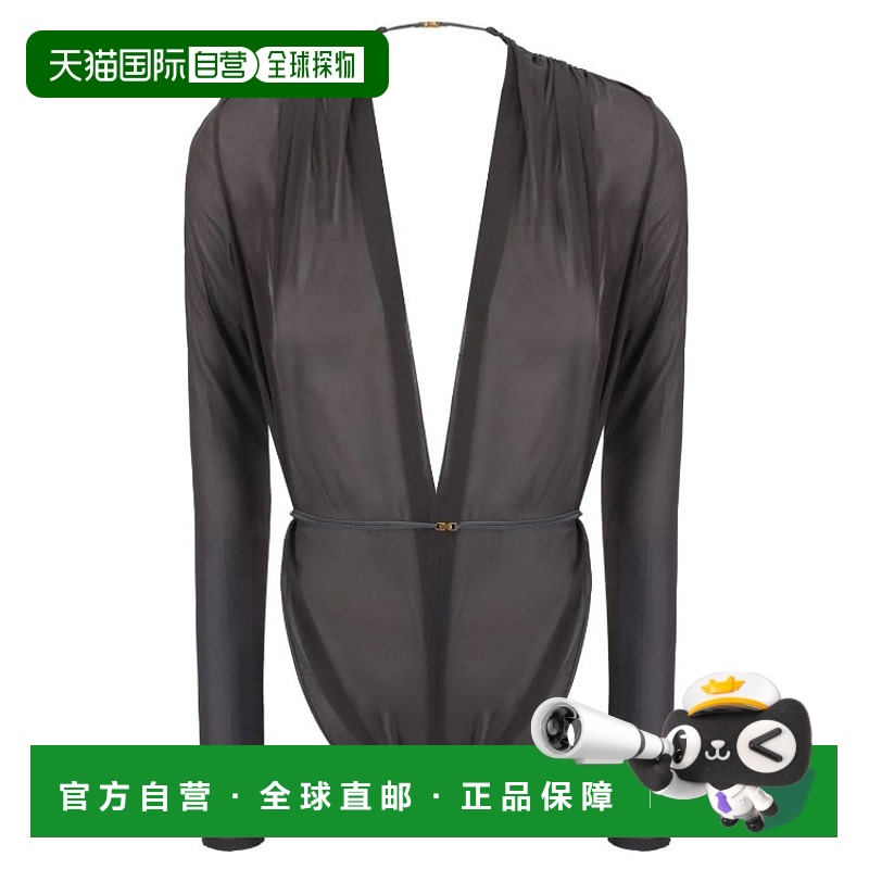 1h可退 香港直邮潮奢 Saint Laurent 圣罗兰 女士 长袖连体衣 789