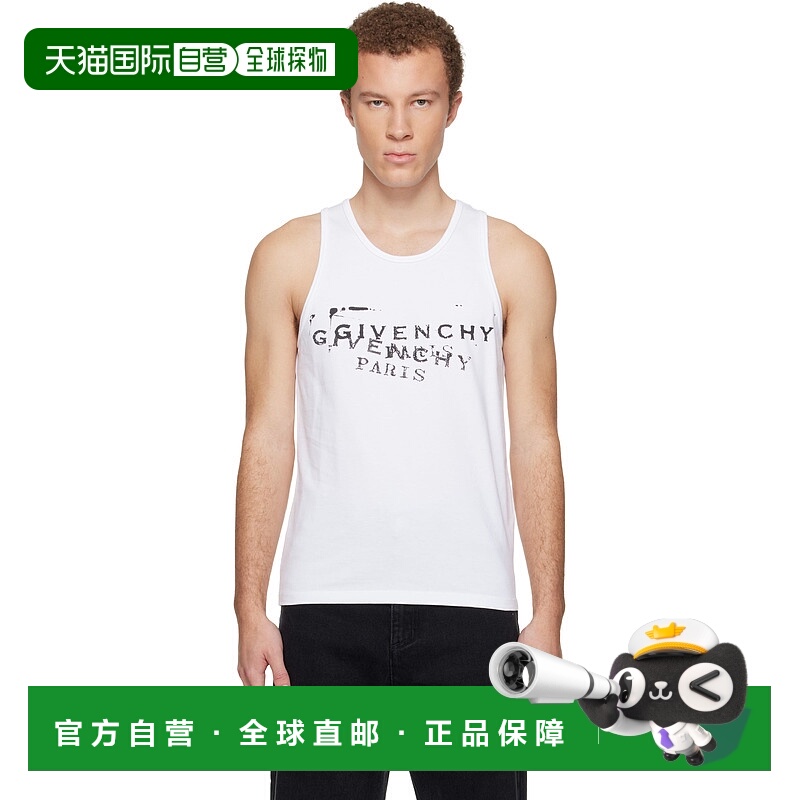香港直邮潮奢 Givenchy 纪梵希 男士 白色 GIVENCHY Stamp Print