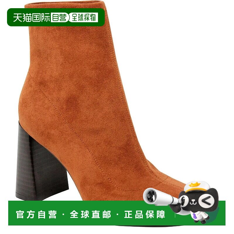 自营 Charles by Charles David Turmoil Boots女式棕色块跟靴JOB