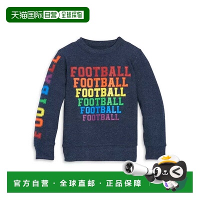 自营Chaser Sweatshirt Kid Blue Football Graphic Print Long S