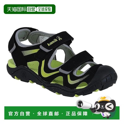 自营Kamik Wander HK4692-BLM Sandal Kids Black Waterproof Adj
