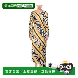 美国直邮MARNI 女士连衣裙长裙长袖衣服针织条纹