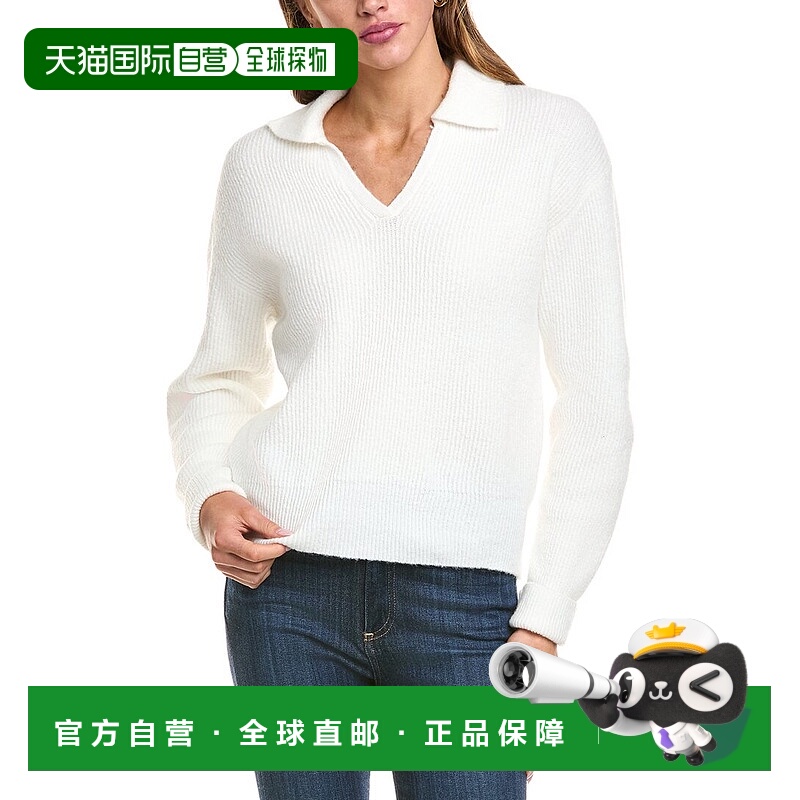 自营Michael Stars Stevie Collared Pullover - white 美国奥莱