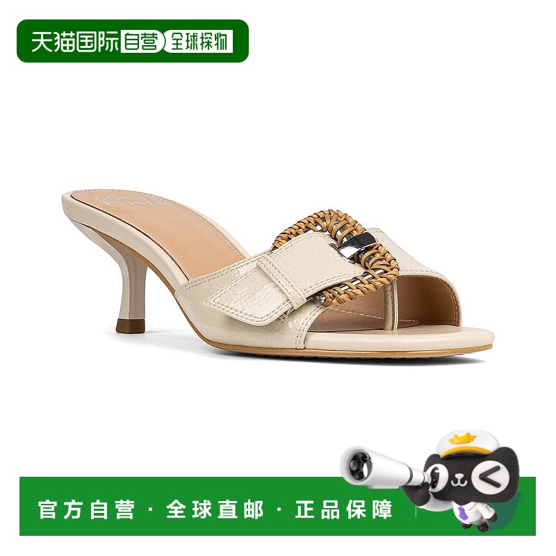 自营 Donald Pliner樱桃绒面凉鞋-白色 美国奥莱直发皮凉鞋
