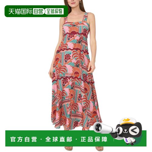 自营Vince Camuto Maxi Dress - red 美国奥莱直发连衣裙吊带