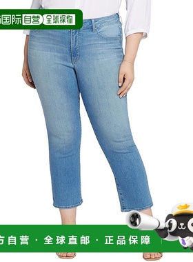 自营 NYDJ Plus Marilyn Mesmerize 九分牛仔裤 - 蓝色 美国奥莱