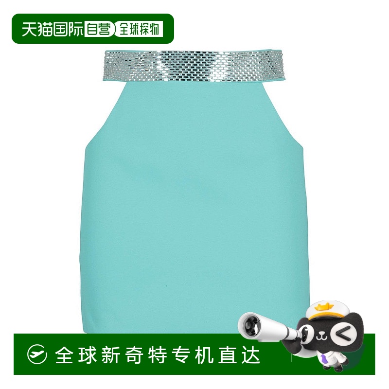 自营giuseppe di morabito蓝色Cady Envers缎面迷你裙-蓝色 【美