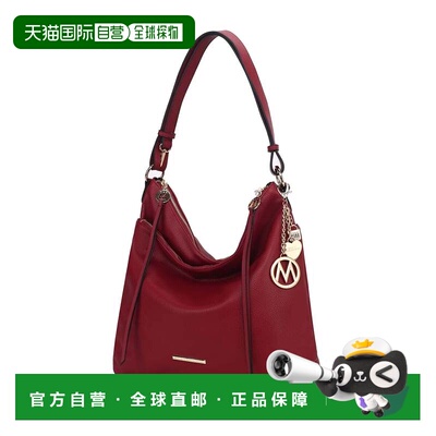 自营mia k collectionMia K的Elise女式单肩包-红色 美国奥莱直发