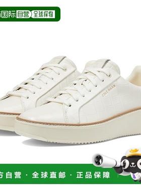 自营 Cole Haan Grandpro Topspin W31389-100运动鞋女式象牙色休