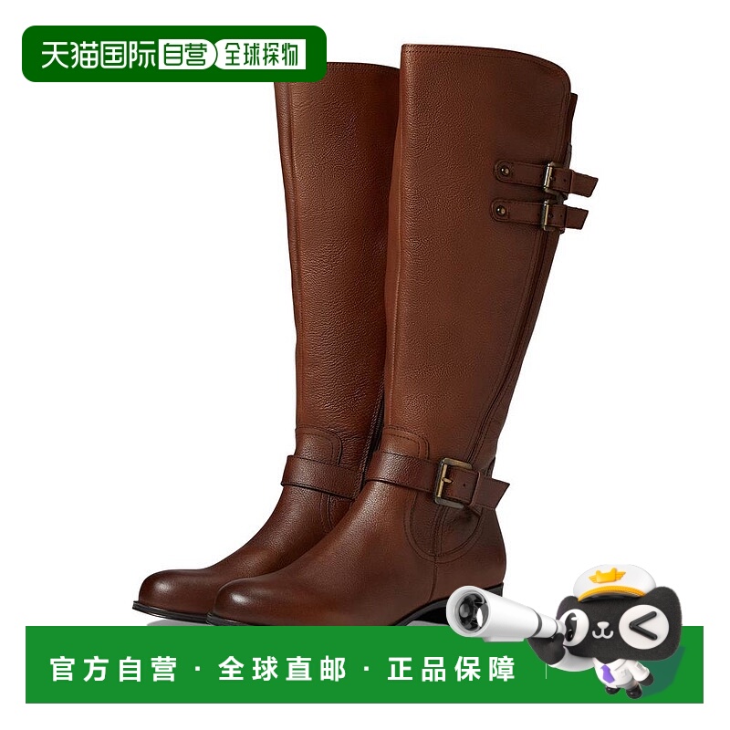 【美国直邮】Naturalizer Jessie宽小腿真皮高筒靴 女鞋 时尚优雅