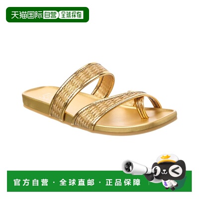 自营Franco Sarto Estella2 Slide - gold 美国奥莱直发女鞋