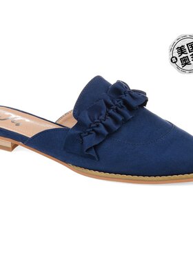 自营Journee Collection Women's Kessie Mules - blue 美国奥莱