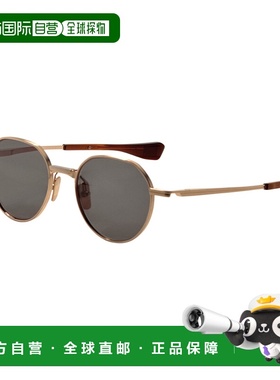 自营Dita Unisex 50 mm Gold Sunglasses - white gold silver 美