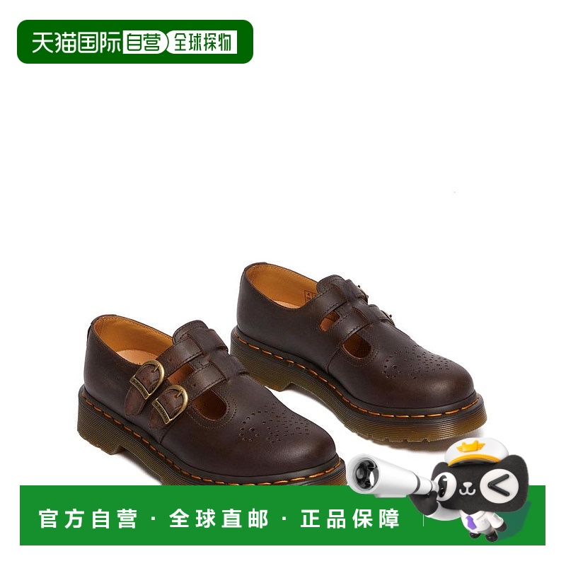 美国直邮Dr. Martens 女士皮鞋平底鞋爆款真皮进口马丁舒适鞋类