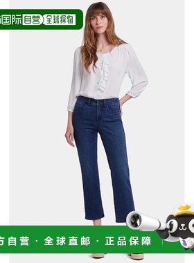 自营Women's NYDJ Marilyn Jeans Ibiza Blues Denim Straight Le
