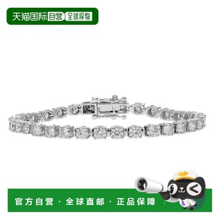 AGS jewels6 白金钻石网球手链 14K 认证 SI2 克拉 vir 自营