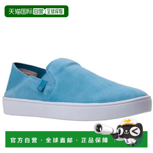 自营Women's Spenco Saylor Sneakers Blue Leather Slip-On Comf