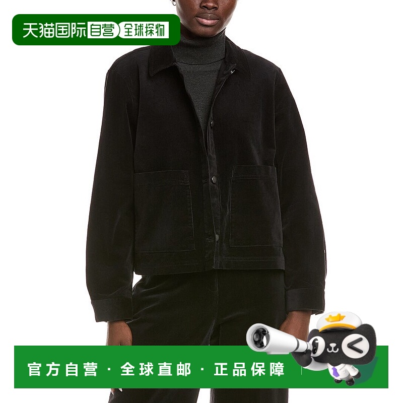 自营EILEEN FISHER Classic Collar Jacket - black 美国奥莱直发