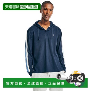 自营Nautica 男士可持续制作套头连帽衫 - 海军蓝 美国奥莱直发