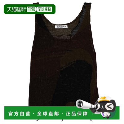 自营our legacyDark Brown Organic Cotton Tank Top - black 美