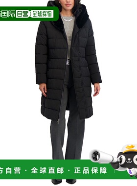 自营Tahari Vic Puffer Jacket - black 美国奥莱直发