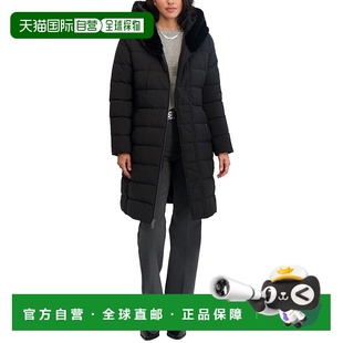 自营Tahari Vic Puffer Jacket - black 美国奥莱直发