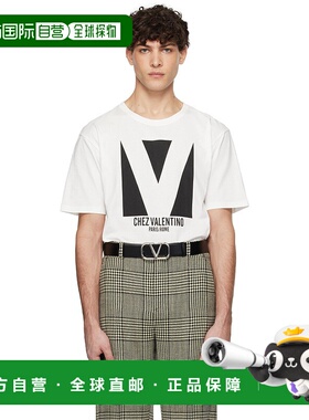 1h可退 香港直邮潮奢 valentino 华伦天奴 男士 白色 Jersey Cott