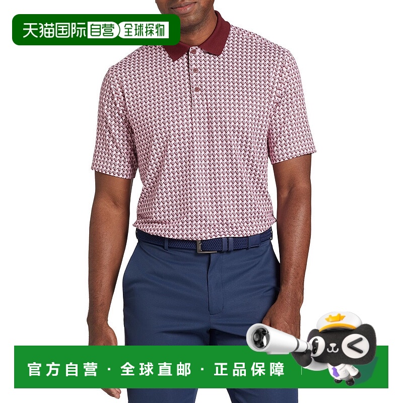 自营 Walter Hagen Performance 11 Polo男式粉色羊毛套头衫SRT30