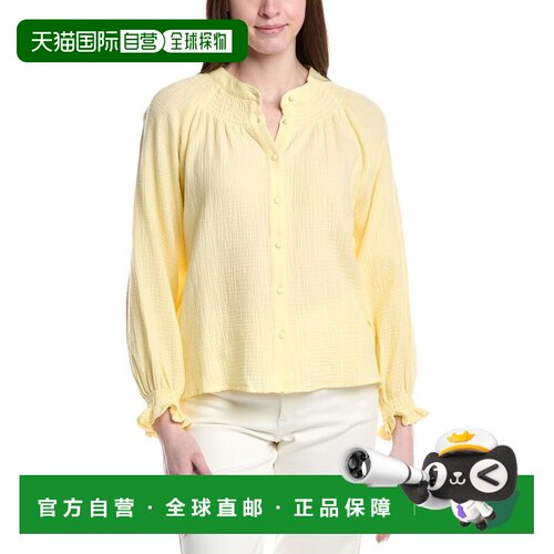 自营ANNA KAY Indiana Gauze Shirt - Yellow 泡泡袖美国直发奥莱