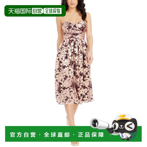 自营dress the population打扮人口Mandy Midi连衣裙-多色 美国奥