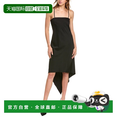 自营Helmut Lang Scarf Hem Dress - black 美国奥莱直发