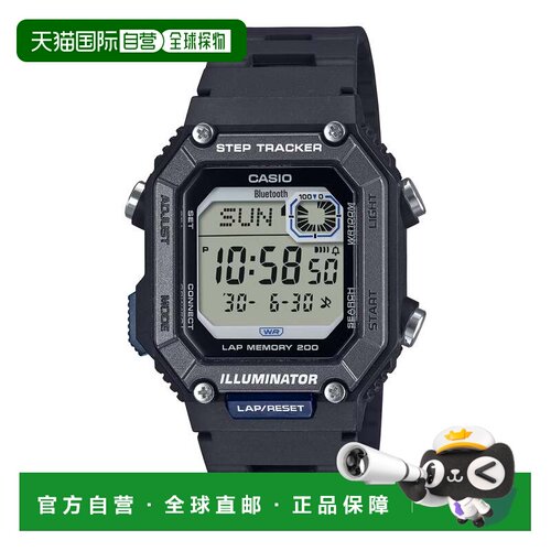 自营Casio Men's Digital Watch with Black Strap - WS-B1000-1A