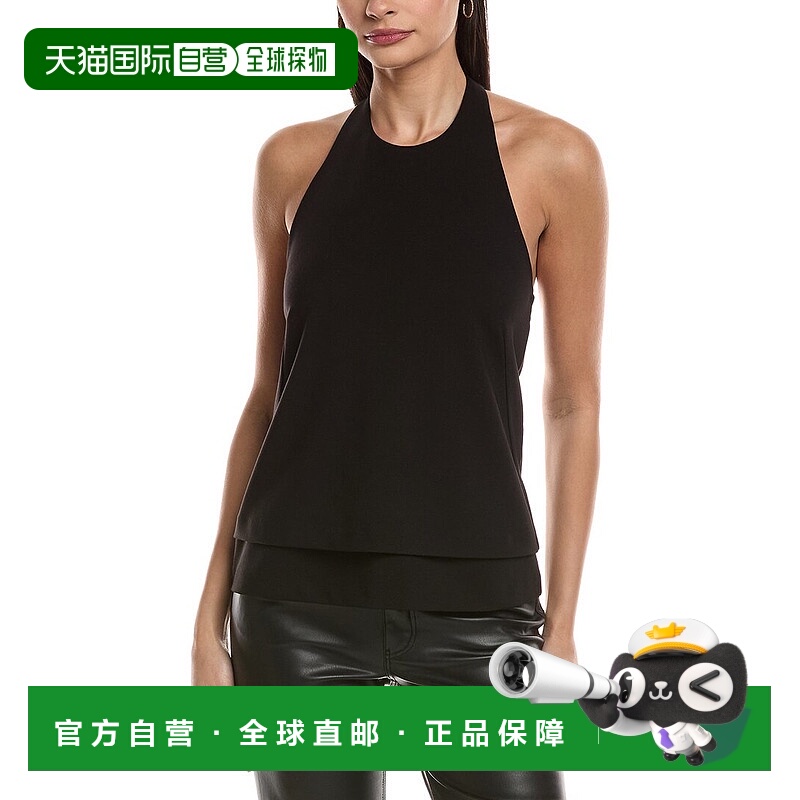自营rag & bone Irina Snap Halter Top - black 美国奥莱直发