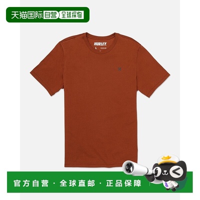 自营Hurley Explore Icon T-Shirt Men Royal Ember UPF 50+ Crew