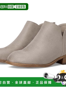 自营Journee Collection Livvy Boots Women's Gray Faux Suede A