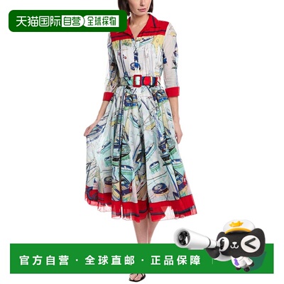 自营Samantha Sung Aster Midi Dress - red 美国奥莱直发
