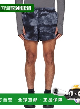 1h可退 香港直邮潮奢 Y-3 男士 黑色 & 灰色 AOP Running 短裤 JX