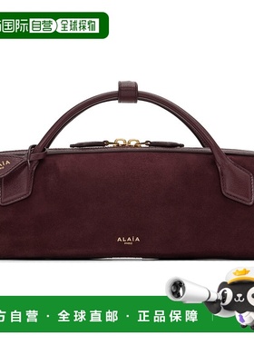 1h可退 香港直邮潮奢 alaia 女士 酒红色 Le Teckel Clutch 手提
