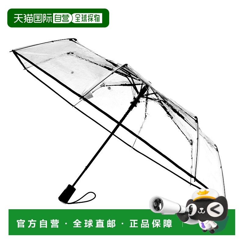 自营totes女士清晰自动开合紧凑型雨伞 - 黑色 美国奥莱直发