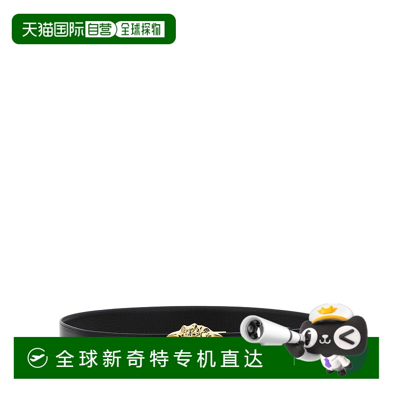 自营 versace“La Medusa”双面皮带-黑色 【美国奥莱】直发