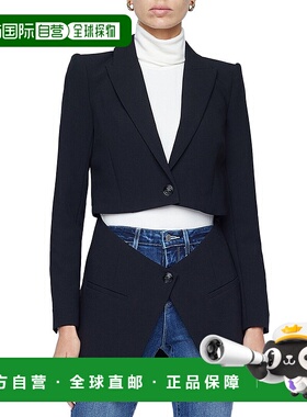 自营 L'AGENCE Cora可拆卸底部运动夹克-黑色 美国奥莱直发