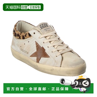 Leather Superstar Goose white Suede Sneaker 自营Golden